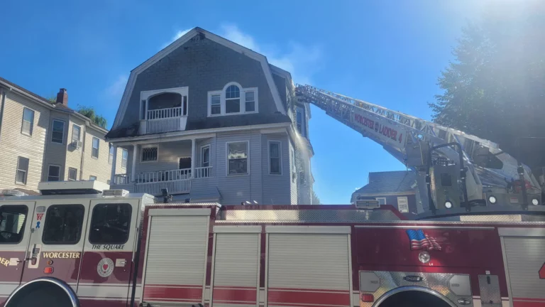 MA Crews Battle Fire on Top Floor of Three-Decker