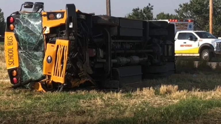 ID Man Dies in Crash That Topples School Bus