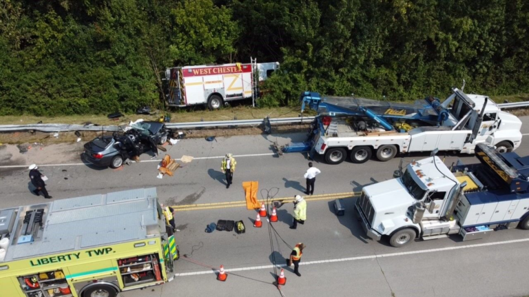 Head-On Collision Sends OH Apparatus into Ditch