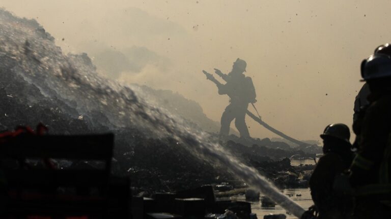 CA Crews Battle Two Massive Warehouse Fires