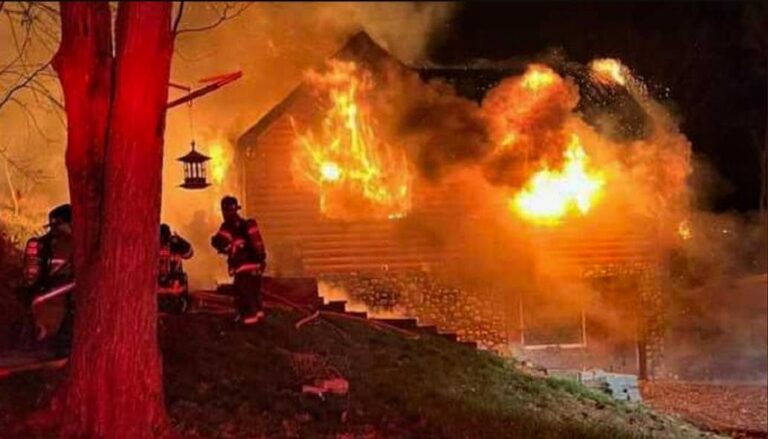 Mayday called after FF falls through floor of burning Md. house