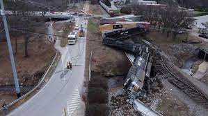 Train Derails after Slamming into Trailer at TN Rail Crossing