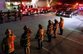 Emergency Vehicles Escort Fallen PA Firefighters Home to New Tripoli