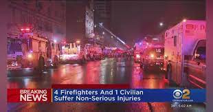 Four FDNY Firefighters, Civilian Hurt in Fire