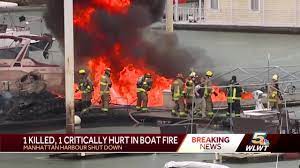 Boat Fires Along Ohio River Leave One Dead, One Burned