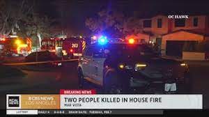 Two Adults Perish in CA House Fire