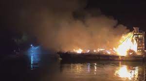 Massive Blaze Destroys CA Dock, Dozens of Vessels