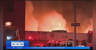 FDNY Firefighters Tackle Raging Blaze in Supermarket