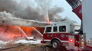 NY Firefighters Tackle Massive Warehouse Blaze