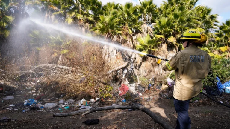 San Diego firefighters try chemically-safe spray to prevent brush fires