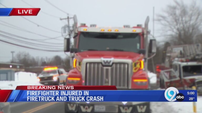 East Syracuse, NY, Firefighter Injured in Crash