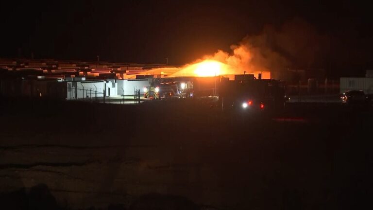 Solar Farm Fire Battled in Boulder City, NV