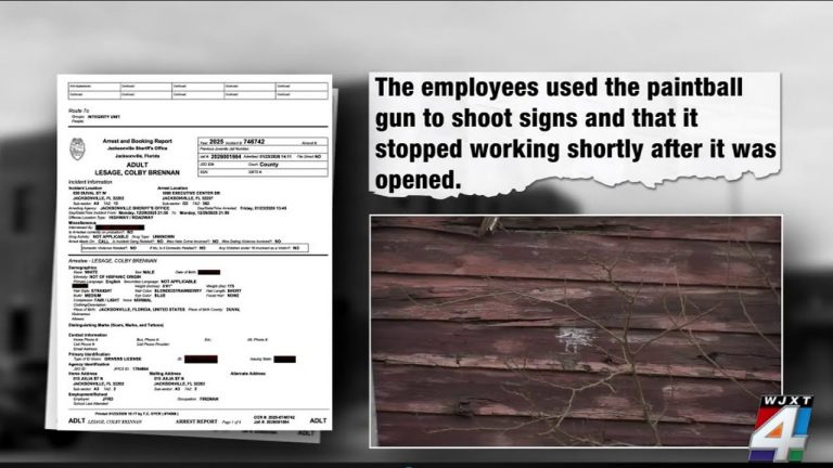 Four Jacksonville Firefighters Arrested After Paintball Incident That Hit Patrol Vehicle