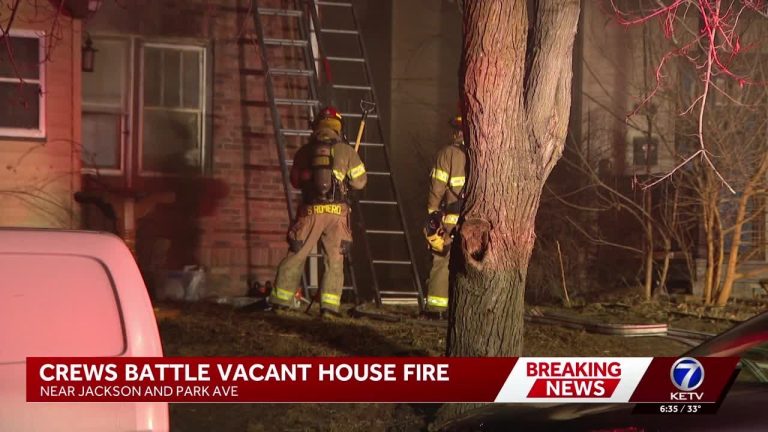 Omaha Firefighters Clear Mayday During Vacant House Blaze