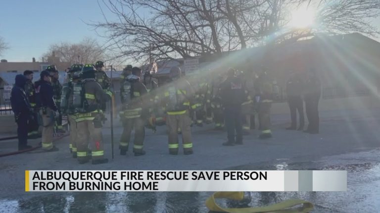 Northern New Mexico paramedics rescue squatter during house fire response