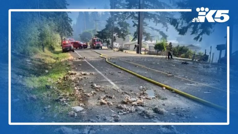Explosion at Whidbey Island House Fire Injures Three Firefighters, Destroys Two Homes