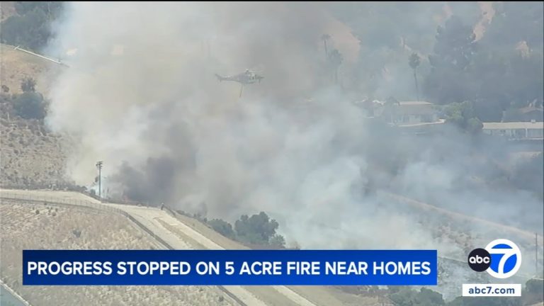 Drone Collides With LAPD Helicopter Above Encino Reservoir Fire; Aircraft Lands Safely