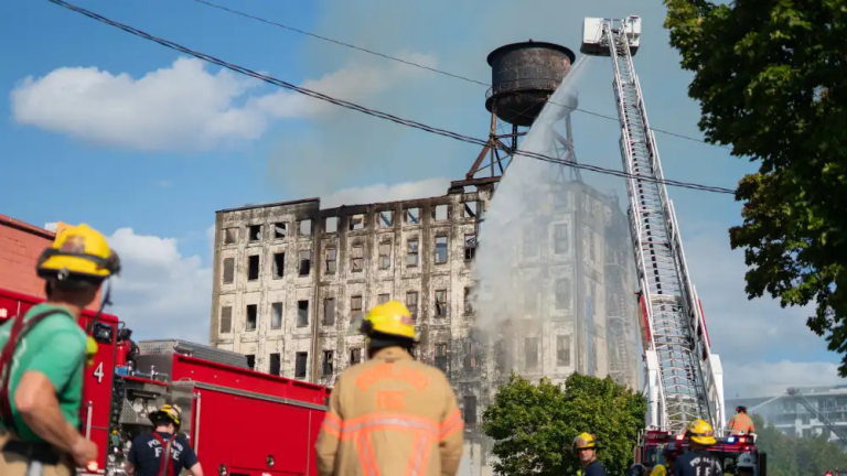 Portland Fire Investigators Plan Drone Survey of Burned Centennial Mills Warehouse
