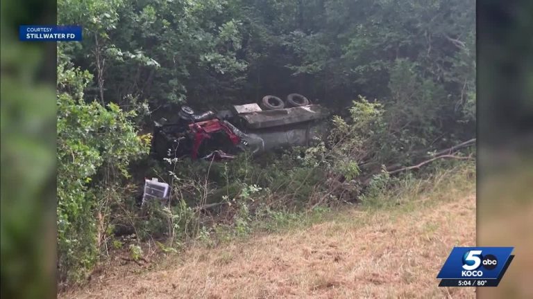 Injured Ingalls, Okla., Firefighter Returns Home After Tanker Rollover Crash